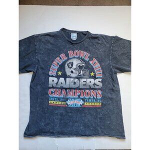 Vintage Raiders Super Bowl XVIII Champions T-Shirt – Size XL Sport Football